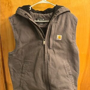 Carhartt Black and Gray Relaxed Fit Vest